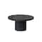 Hello Honey® 16" Black Oval Mango Wood Pedestal